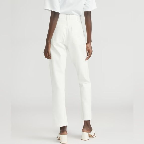 Everlane Women’s The 90s Cheeky Straight Jean in bone Size 25 NWT - Picture 2 of 16